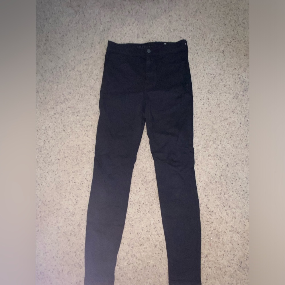 American Eagle super hi rise black jegging